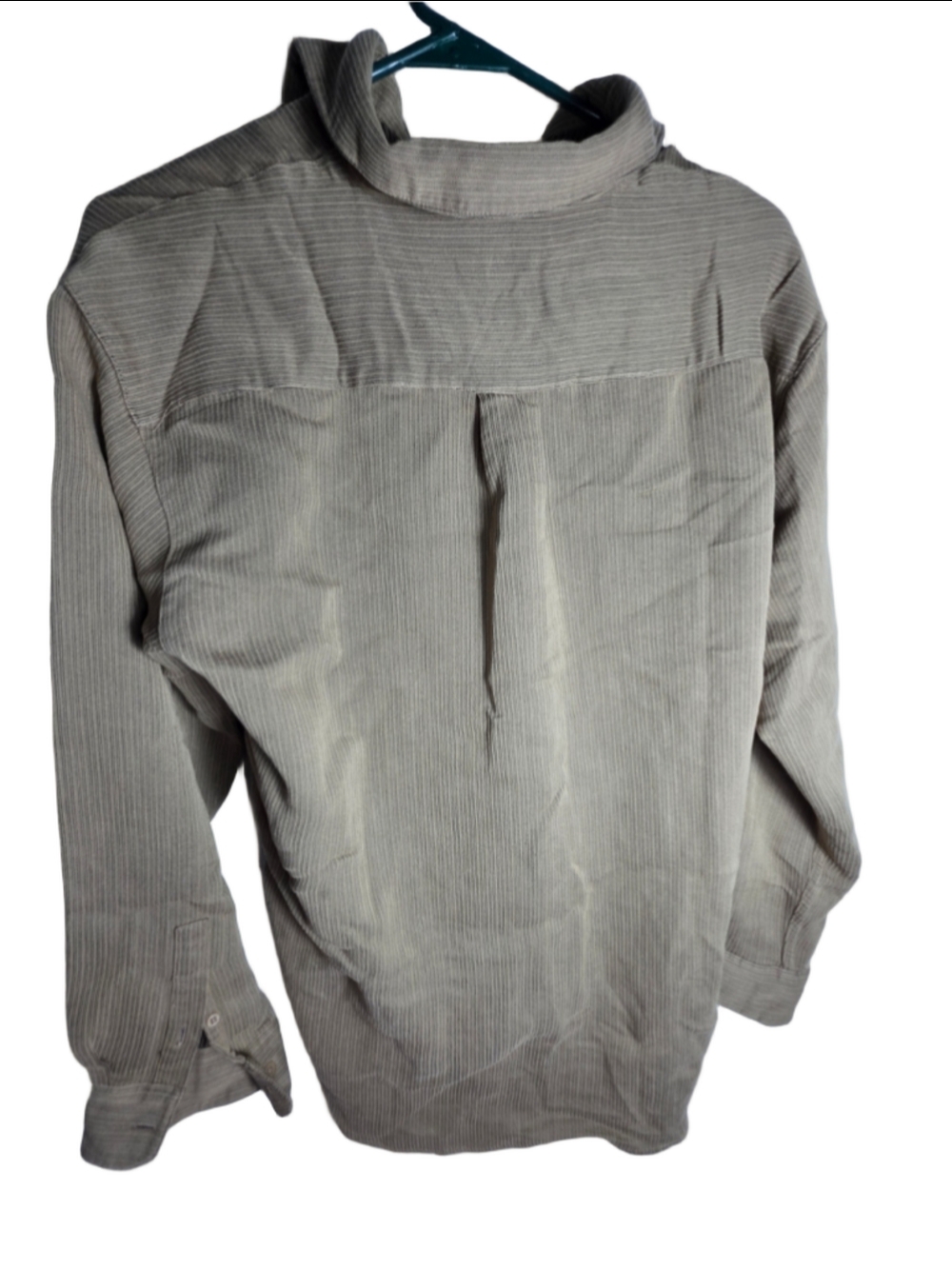 Men's Bruno B. Casual Button Down Shirt, Size M, Beige trendy fall workwear - Picture 3 of 3